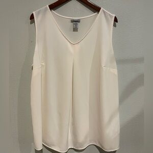 Catherines Cream V-Neck Blouse